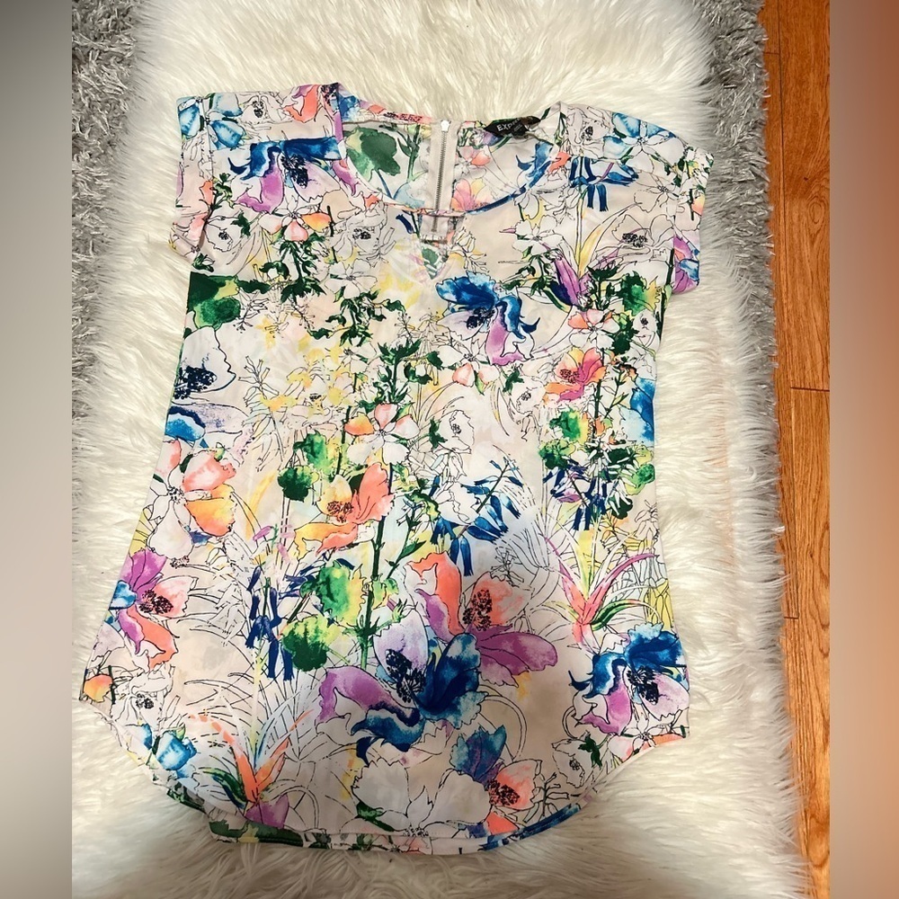 Multicolor Floral Print Top